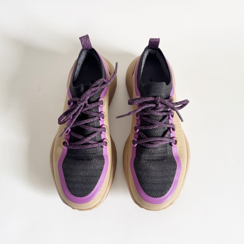 Allbirds Trail Runner Sneaker Hazy Beige Tan Purple Performance Comfort Mens 8 - Picture 3 of 11